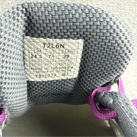 ASICS Women's GT-100 Silver and Purple Athletic Shoes Size 7.5 - Picture 9 of 13